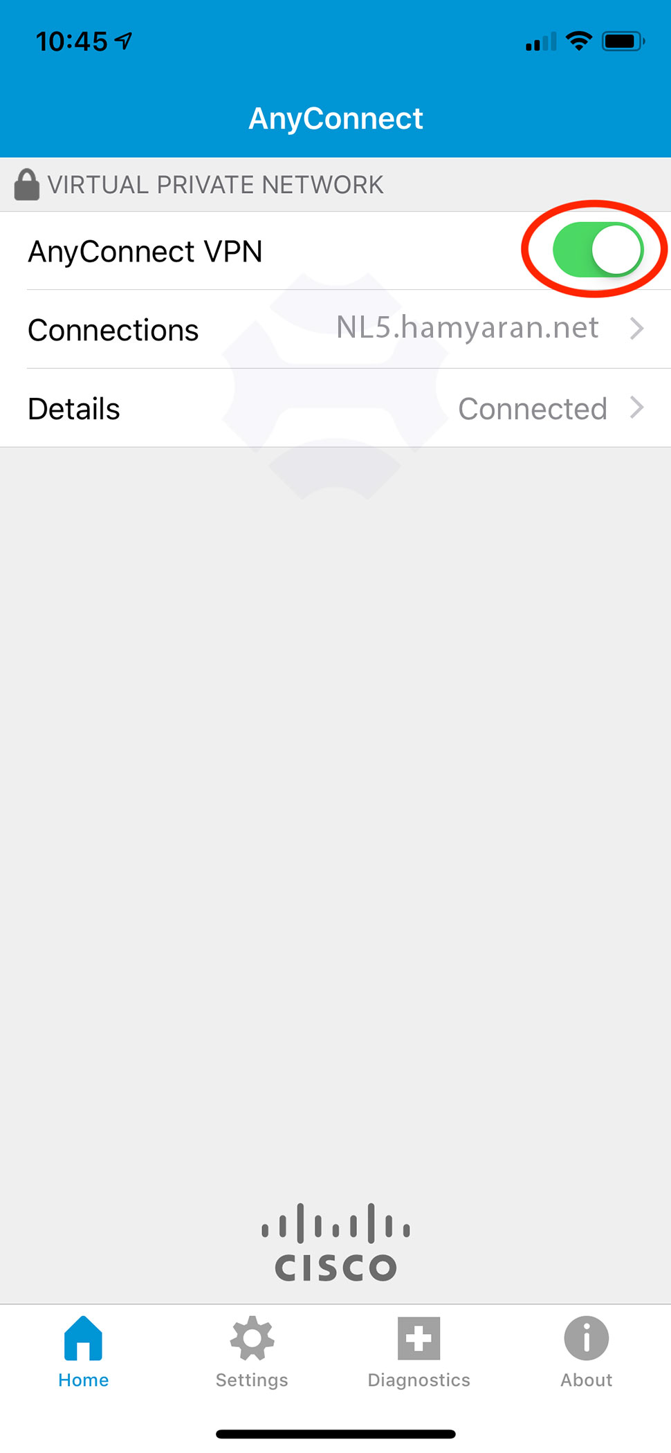 متصل شدن به سرور