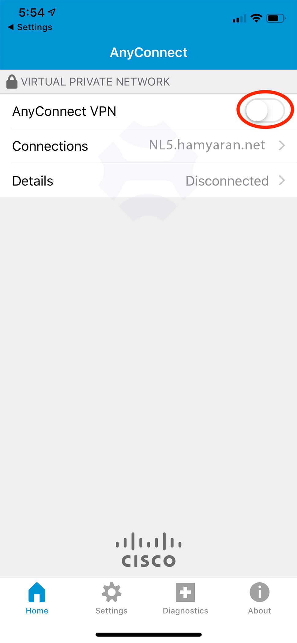 اتصال به سرور