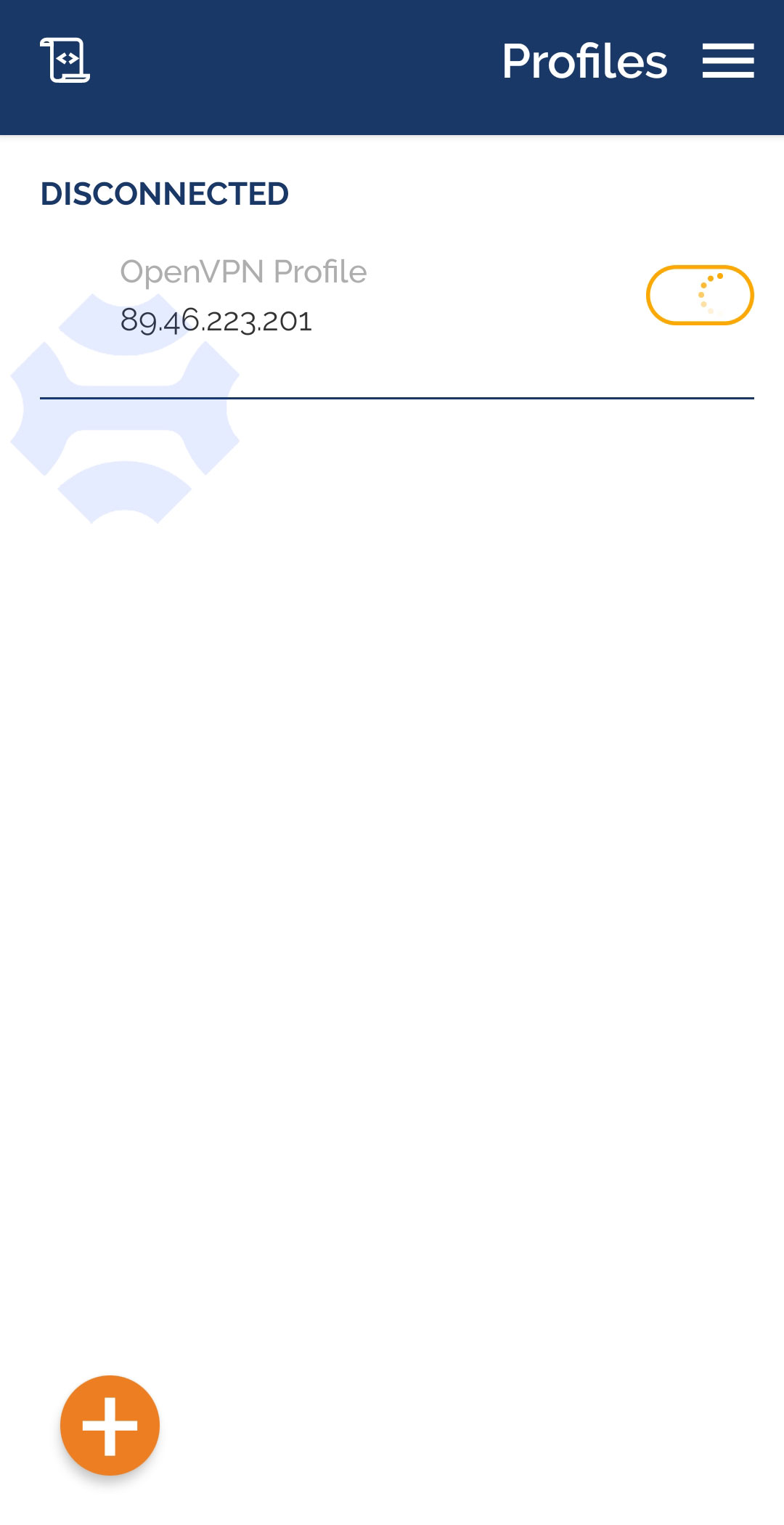 درحال اتصال به سرور openVpn
